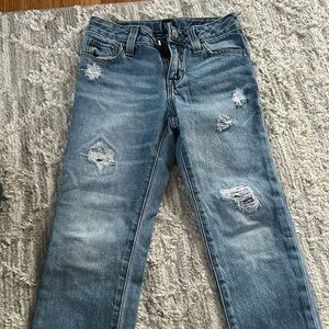 Gap kids denim distressed jeans size 6